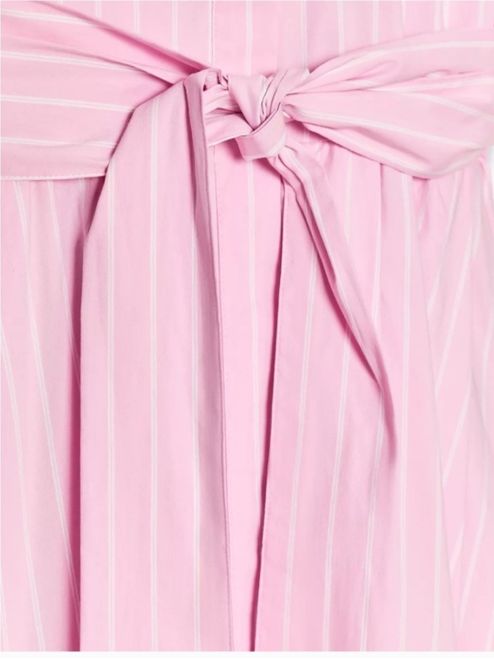 Zara Poplin Shirt Dress ZW Collection Pink Large (NWT) - Picture 7 of 11